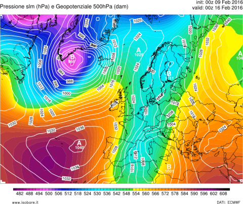 Affondo artico da metà mese nel Mediterraneo centro/occidentale, risposta sciroccale al sud? 3 slp_gph500_ecmwf_eu_168.000001