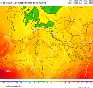 Al via una nuova fase instabile e piovosa per il Sud, Sicilia compresa! 4 T850hPa med 78