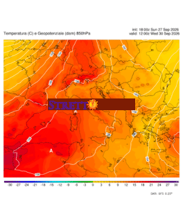 Settembre ci saluta con l’alta pressione e temperature gradevoli.
